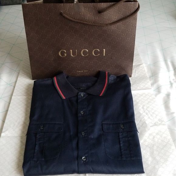 gucci short sleeve button down